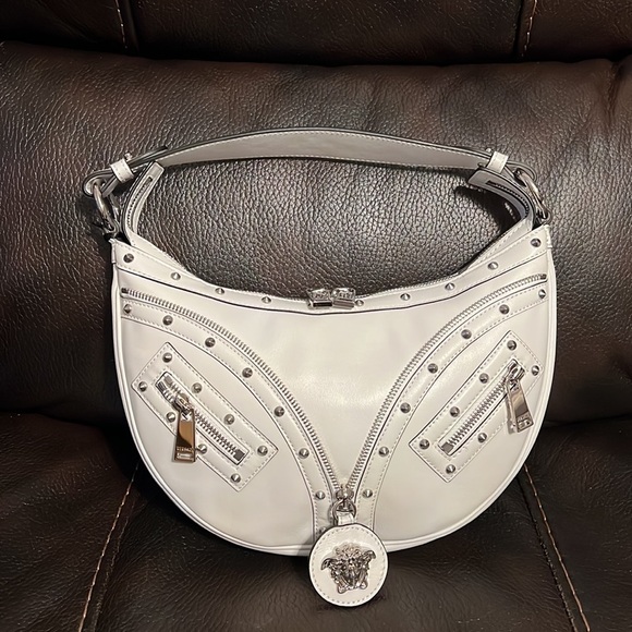 Versace repeat Medusa leather logo hobo crossbody bag  NEW - Picture 6 of 13